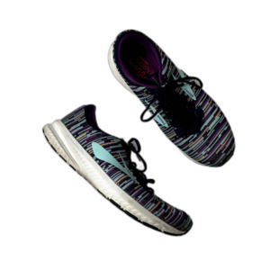 Brooks Launch 6 Womens Lace-up Athletic Blue Purple Running Shoes Size 10 B
